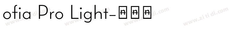 ofia Pro Light字体转换